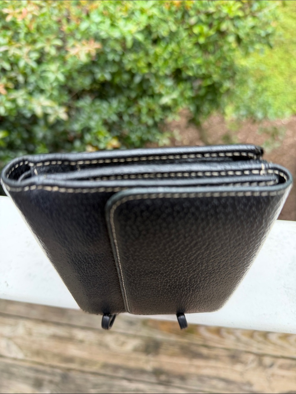 Fendi Black Leather Wallet with Silver Logo Plaque - Picture 8 of 16